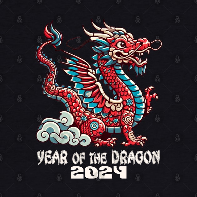 Happy New Year 2024 Chinese New Year 2024 Year of the Dragon by Etopix